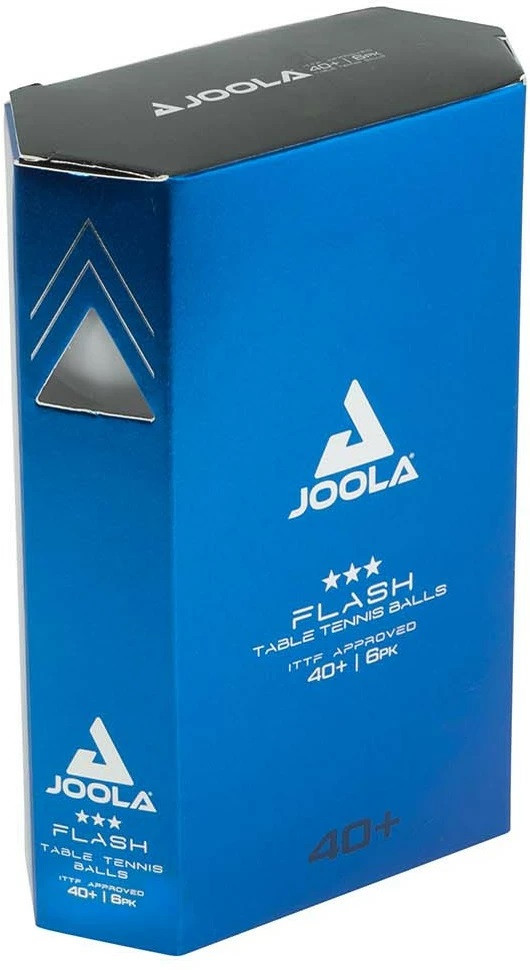 М'яч для настольного тенісу (6 шт) Joola FLASH 3* 40+ ITTF, white 40041