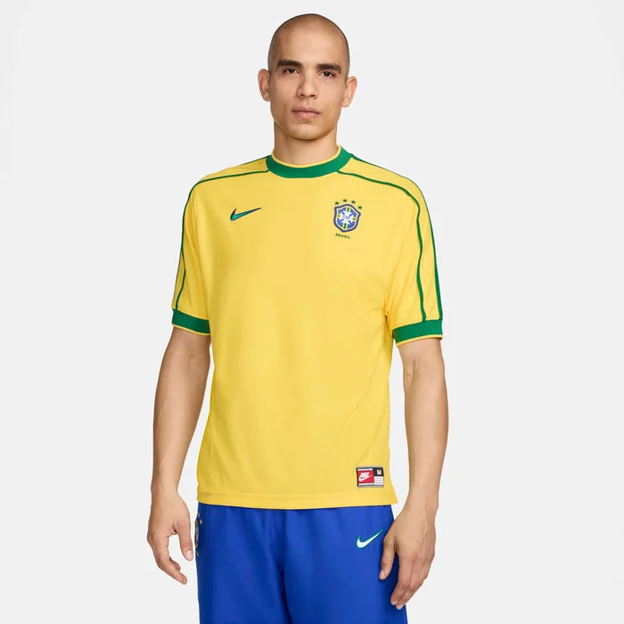 Футболка Brazil 1998 Reissue Nike Soccer Replica Jersey Yellow FZ6682-741