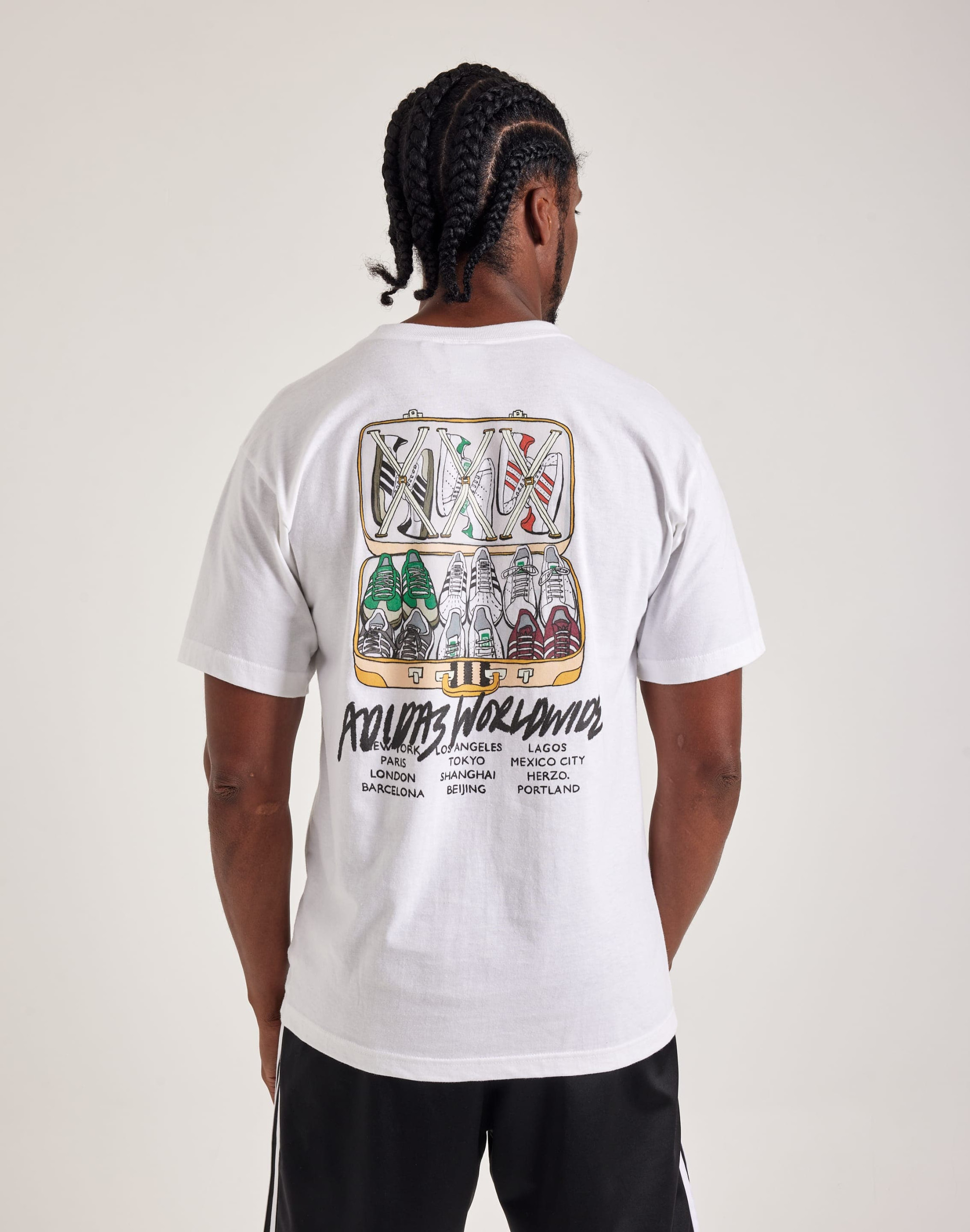 Футболка Adidas Tee Sneakers Back White JP0380