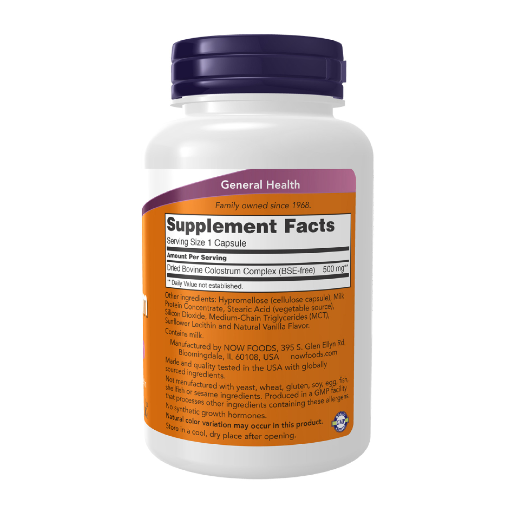 Капсули Now Foods Colostrum 500mg - 120 vcaps 2023-10-2216