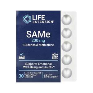 Таблетки Life Extension SAMe 200mg - 30 enteric-coated vegetarian tabs 2023-10-5458