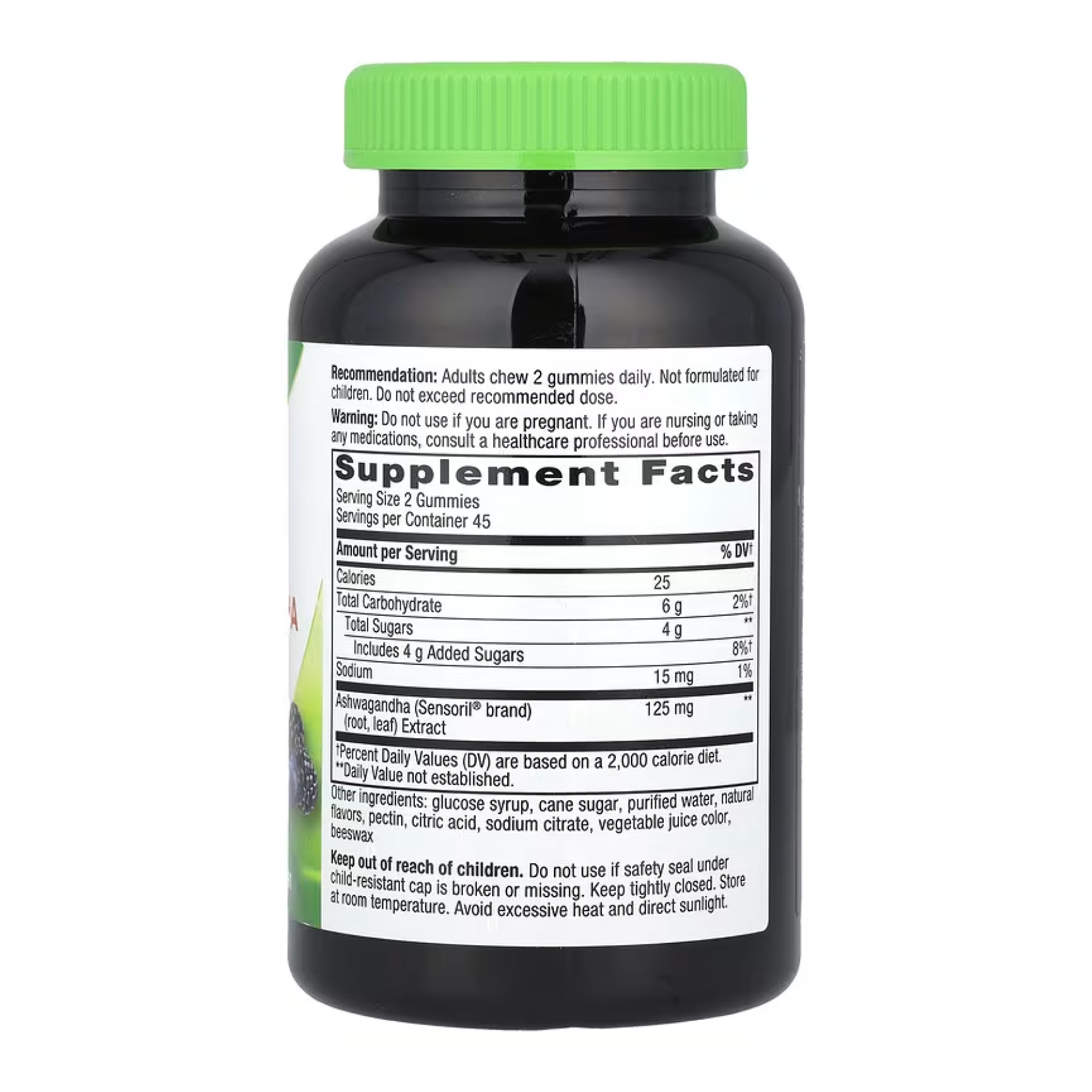 Жувальні таблетки Nature's Way Ashwagandha Gummy - 90 gummies 2023-10-4679