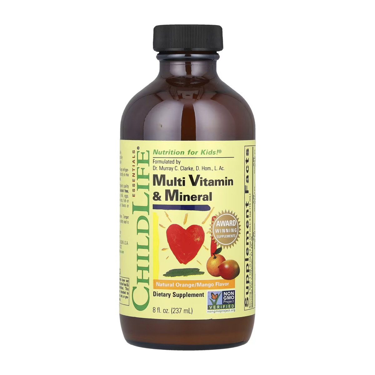 Рідина ChildLife Essentials Multi Vitamin & Mineral - 237ml Natural Orange Mango 2023-10-3714