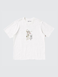 Футболка UKIYO-E Dark Fantasy UT Graphic T-Shirt Ukiyo-e dark fantasy Color: 01 OFF WHITE Cat танцор E472195-000