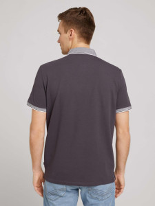 Поло basic polo with chest embro 1030625XX1010899 Tom Tailor M Темно-сірий 1030625XX1010899