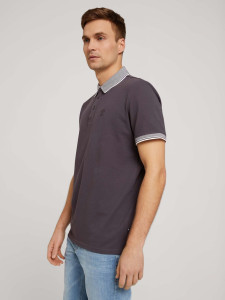 Поло basic polo with chest embro 1030625XX1010899 Tom Tailor M Темно-сірий 1030625XX1010899