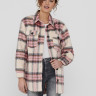 Куртка ONLDEENA-KAWI L/S CHECK SHACKET PNT 15235844-Flamingo Pink-Checks:Mojave Desert/ Night ONLY L 15235844-FLAMINGO PINK-CH