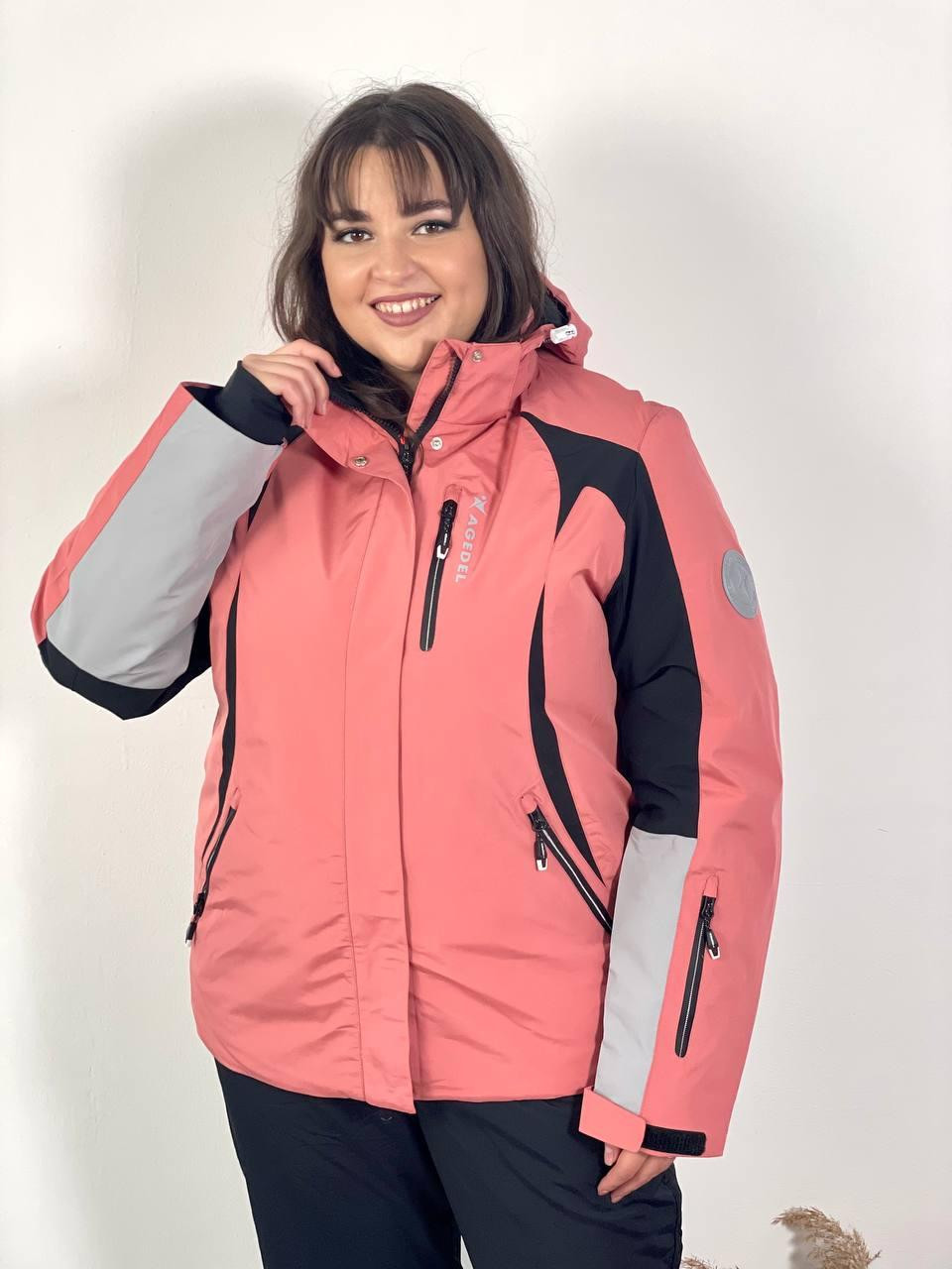 Куртка гірськолижна9313-6 пудраAolugang 9313-6 ПУДРА