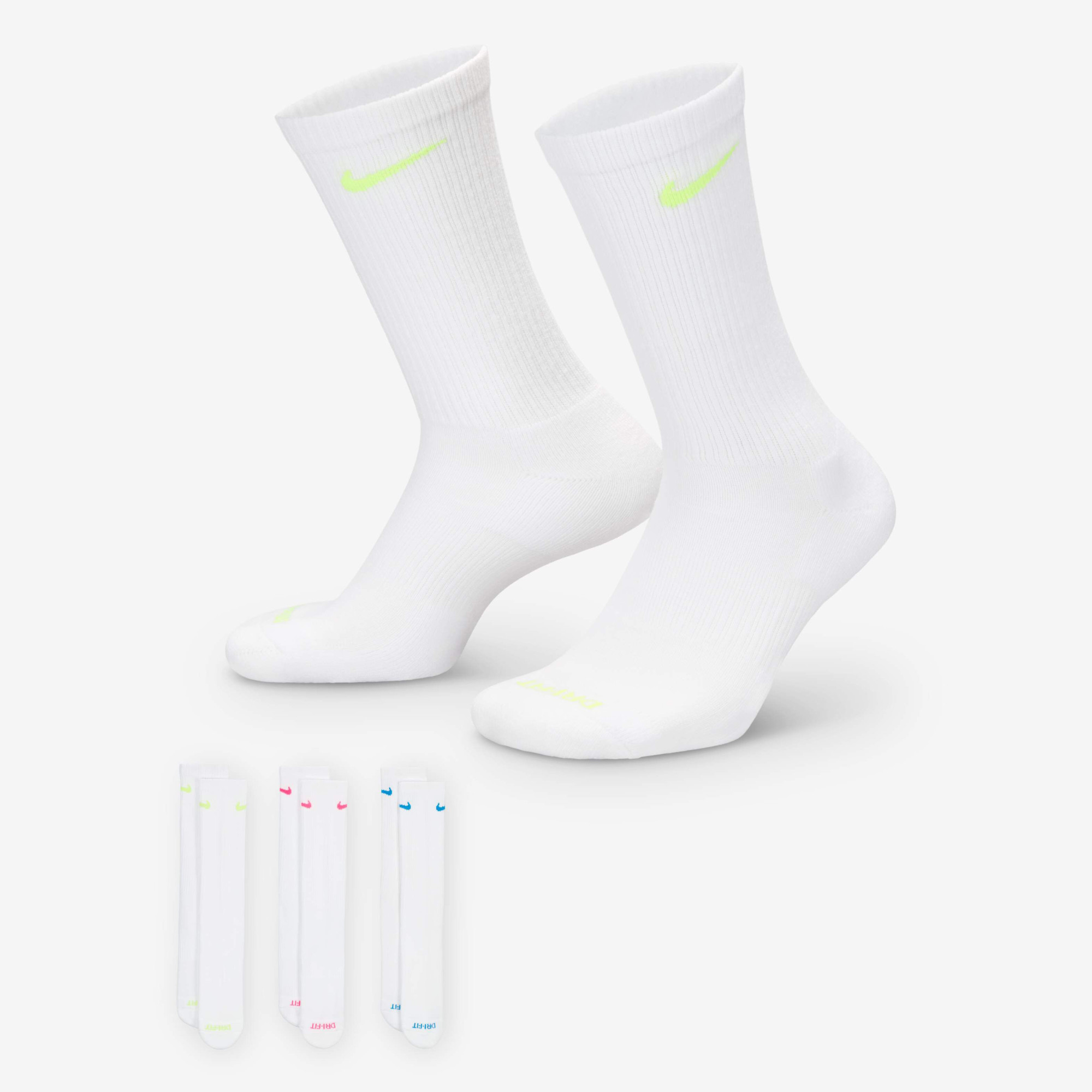 Шкарпетки Nike Everyday Plus Cushioned Crew White (3 пари) SX6888-938