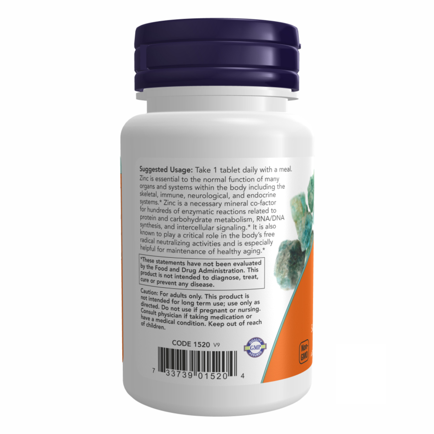 Таблетки Zinc Gluconate 50 mg - 250 tabs 2022-10-0045