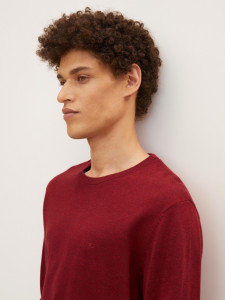 Кофта BASIC CREW NECK SWEATER 1027299-30315 Tom Tailor M Бордовий 1027299-30315
