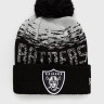 Шапка New Era NEW ERA NFL LAS VEGAS RAIDERS POM BEANIE HAT 12122720
