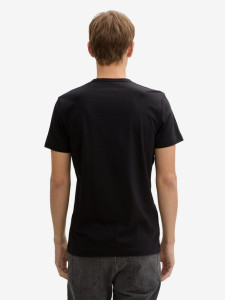 Футболка Slim fit T-shirt with stretch 1045626-29999 Tom Tailor L Чорний 1045626-29999