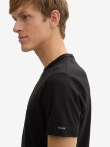 Футболка Slim fit T-shirt with stretch 1045626-29999 Tom Tailor L Чорний 1045626-29999