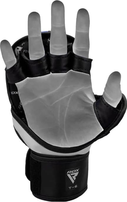 Рукавиці тренувальні RDX GRAPPLING GLOVES REX T6 PLUS чорний, червоний, білий L (GGR-T6R) GGR-T6R