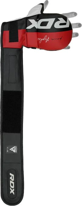 Рукавиці тренувальні RDX GRAPPLING GLOVES REX T6 PLUS чорний, червоний, білий L (GGR-T6R) GGR-T6R