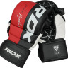 Рукавиці тренувальні RDX GRAPPLING GLOVES REX T6 PLUS чорний, червоний, білий L (GGR-T6R) GGR-T6R