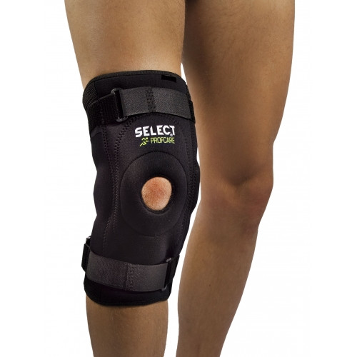 Наколінник SELECT 6204 Knee support with side splints (010) чорний, M/L 562040