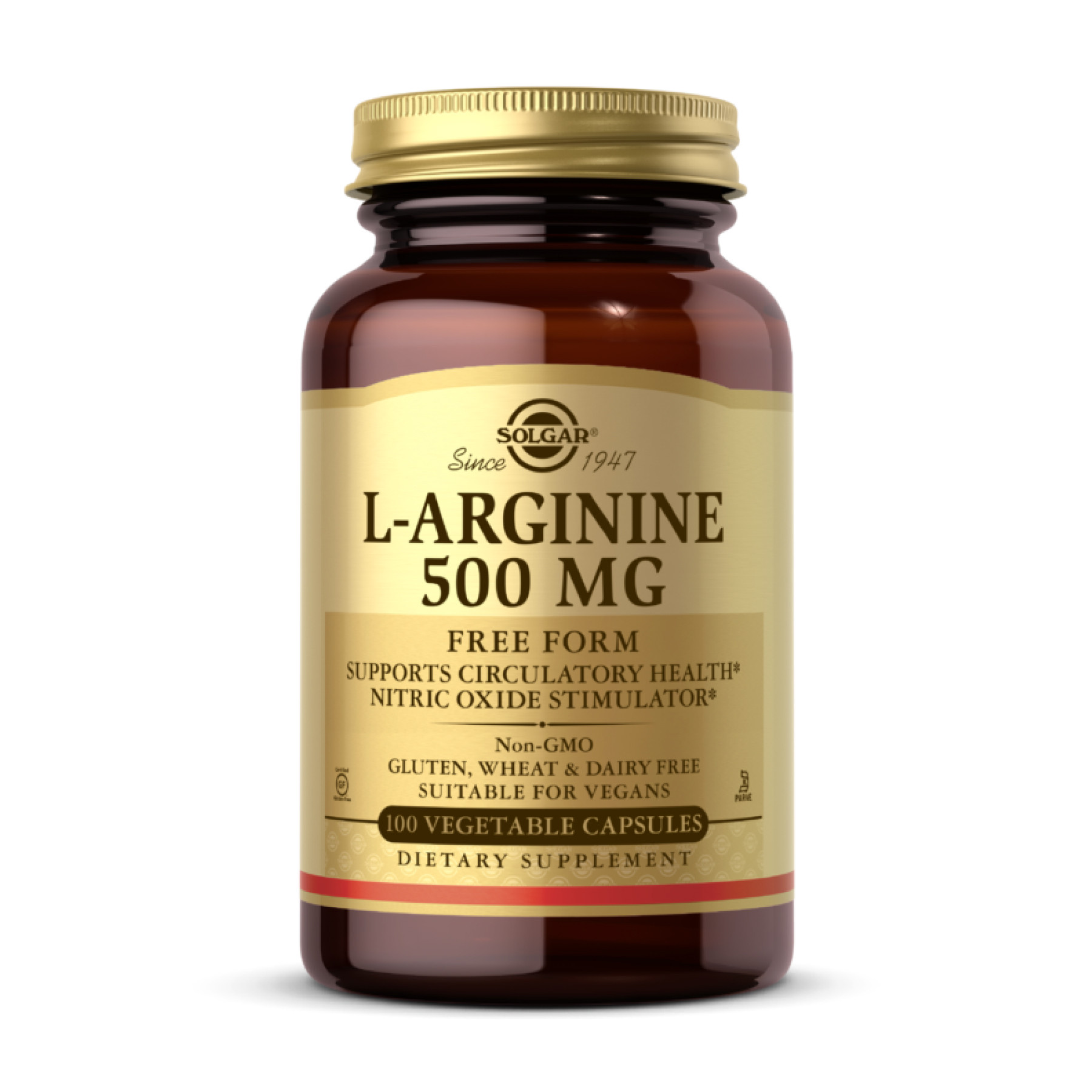 Капсули Solgar L-Arginine 500mg - 100 vcaps 2023-10-4107