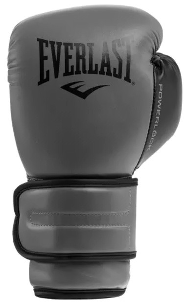 Рукавиці боксерські Everlast POWERLOCK 2R TRAINING GLOVE сірий, чорний Уні 14 унцій (P00002306) P00002306
