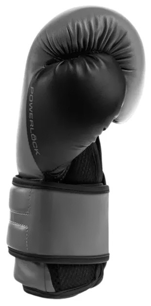 Рукавиці боксерські Everlast POWERLOCK 2R TRAINING GLOVE сірий, чорний Уні 14 унцій (P00002306) P00002306