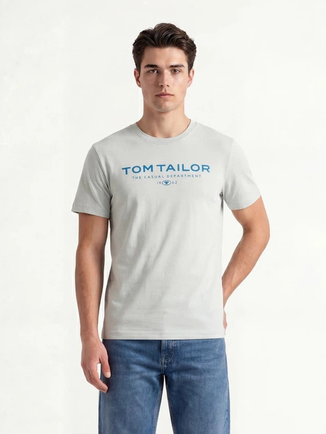 Футболка Printed T-shirt 1045773-12792 Tom Tailor M Блакитний 1045773-12792