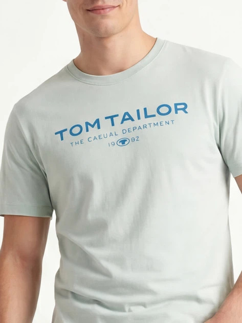 Футболка Printed T-shirt 1045773-12792 Tom Tailor M Блакитний 1045773-12792