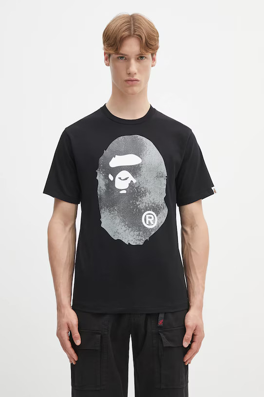 Футболка A BATHING APE Men's HIGH TONE BLEACH BIG APE HEAD TEE 1L30110045