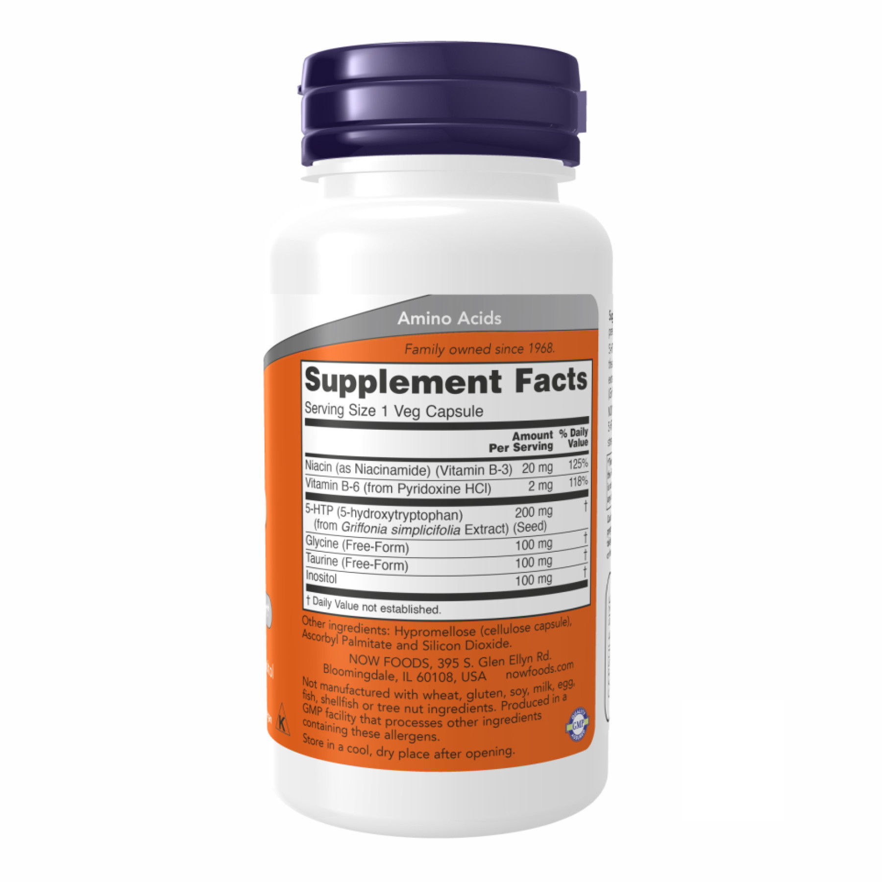 Капсули 5-HTP 200mg - 60 vcaps 100-14-5684555-20