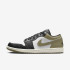 Кросівки мужские Air Jordan 1 Low White/Olive 553558-092