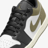 Кросівки мужские Air Jordan 1 Low White/Olive 553558-092