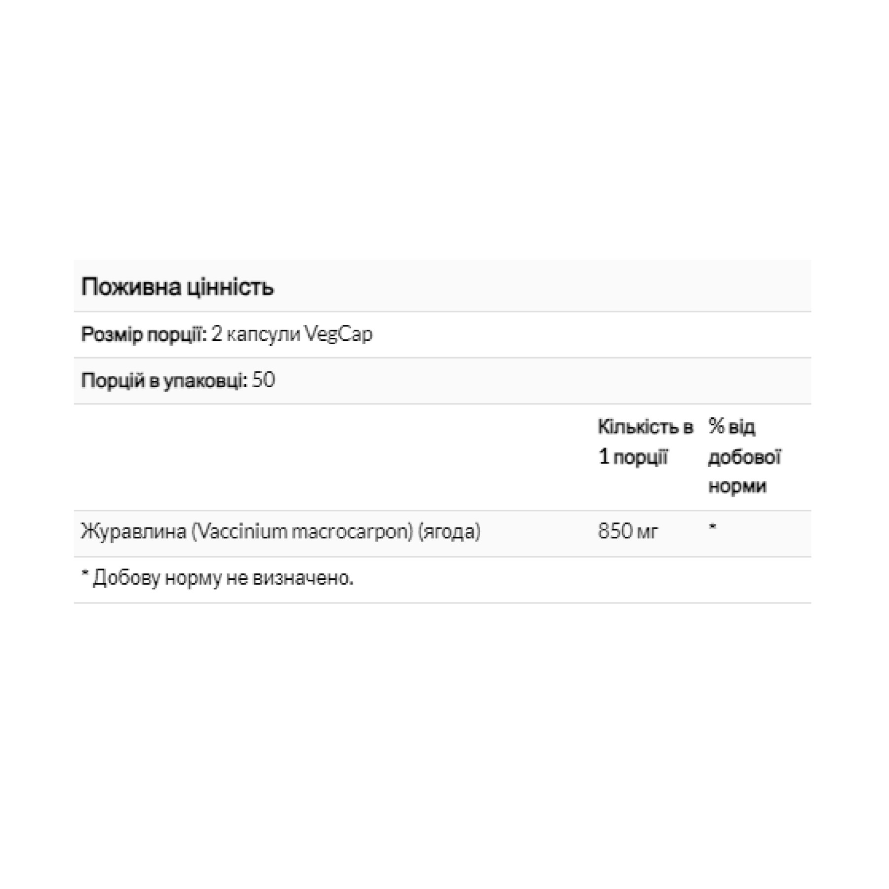Капсули Solaray Cranberry Berry 425mg - 100 vcaps 2023-10-3005