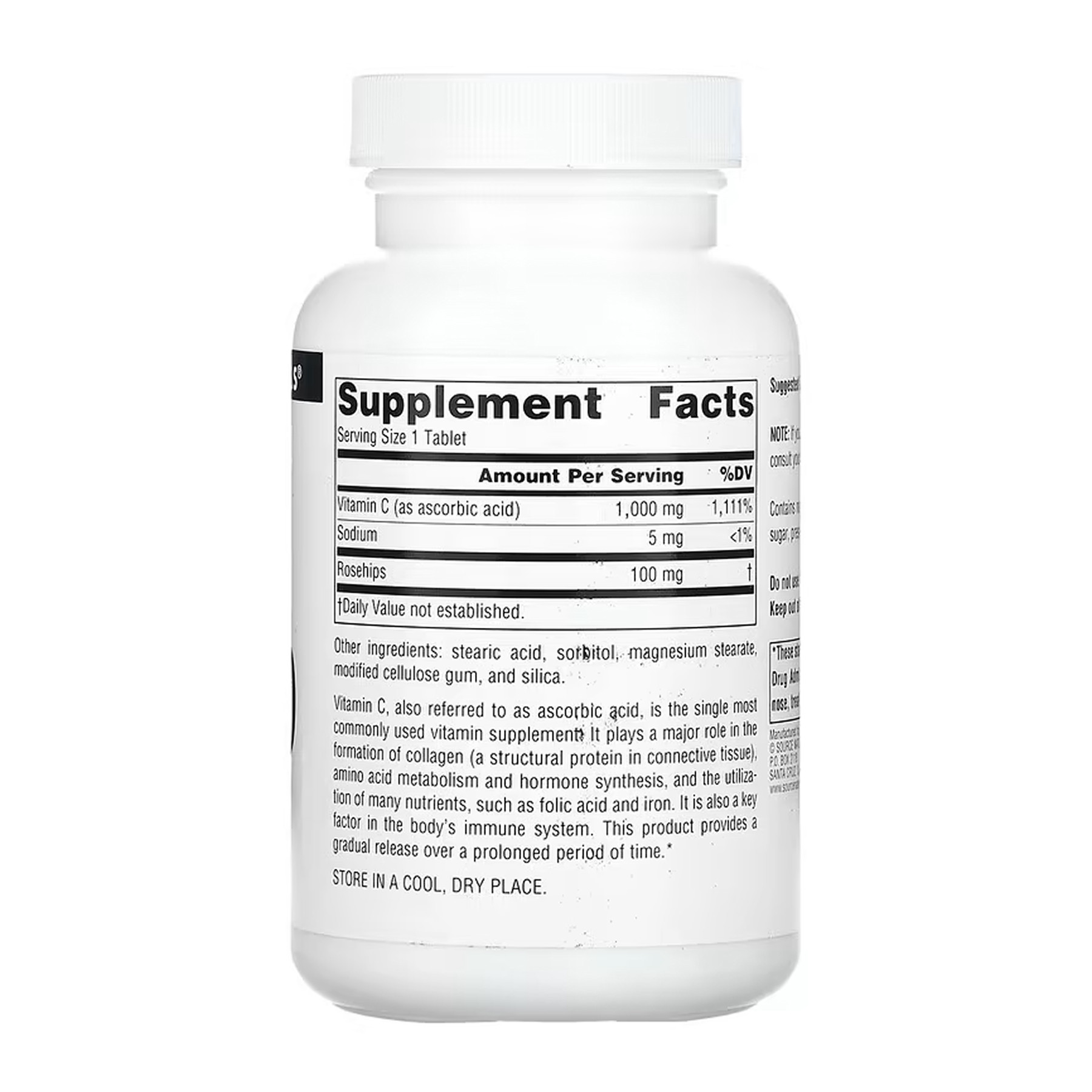 Таблетки Source Naturals C-1000 1000 mg - 100 tabs 2023-10-6137