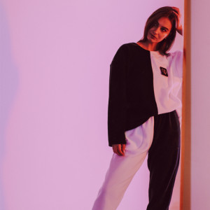 Піжама біло-чорна oversize + ПАТЧ на вибір Selerity pn01wb PN01WB