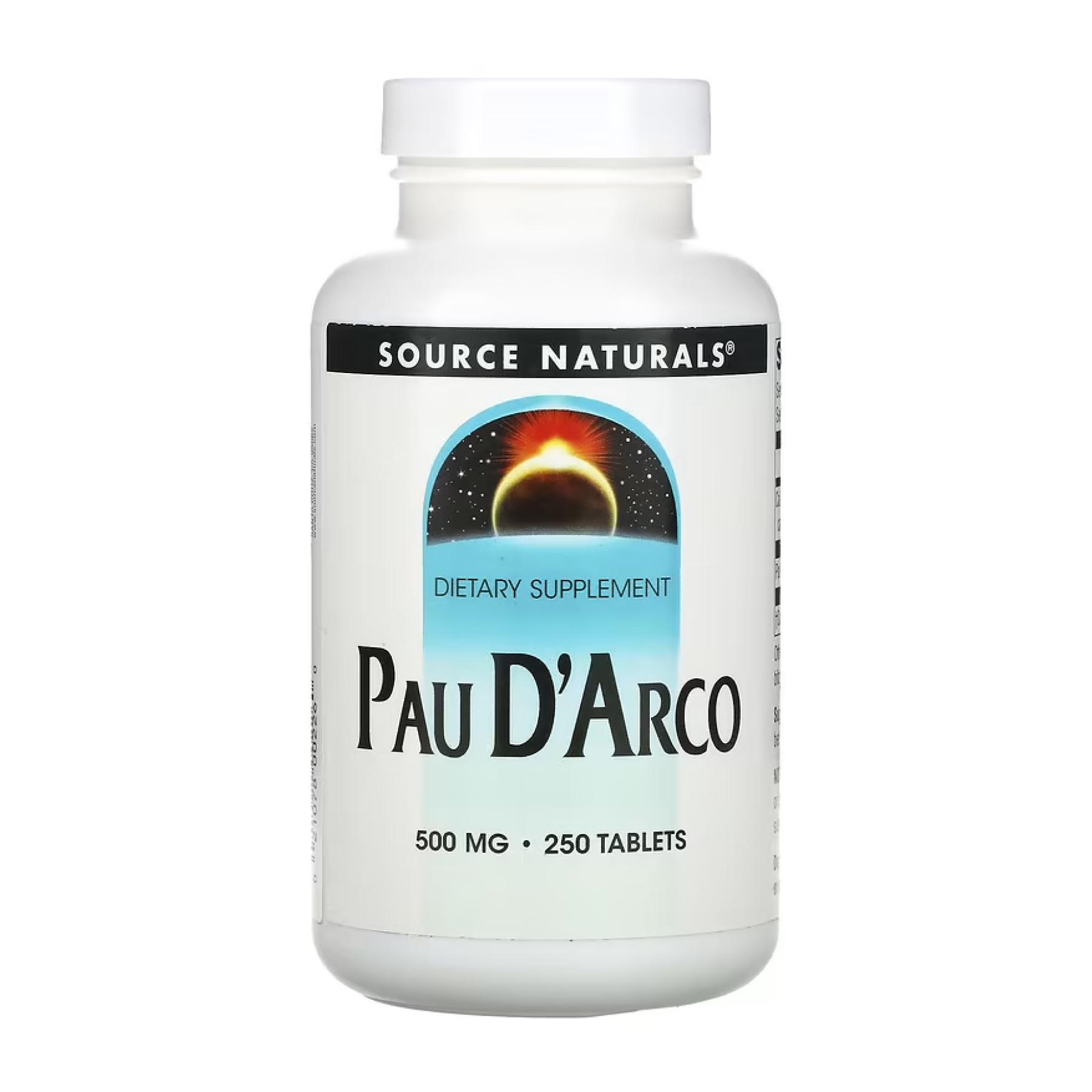 Таблетки Source Naturals Pau D'Arco 500mg - 250 tabs 2023-10-5283