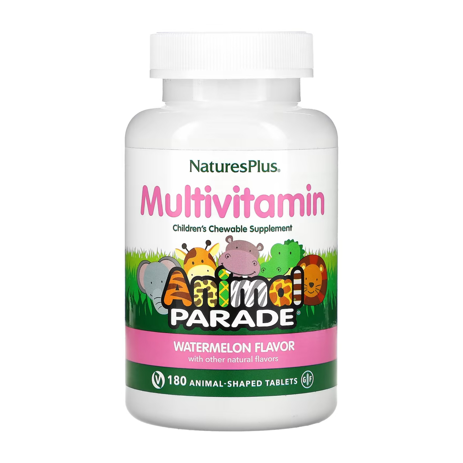 Таблетки Nature's Plus Animal Parade - 180 tabs Watermelon 2023-10-3460