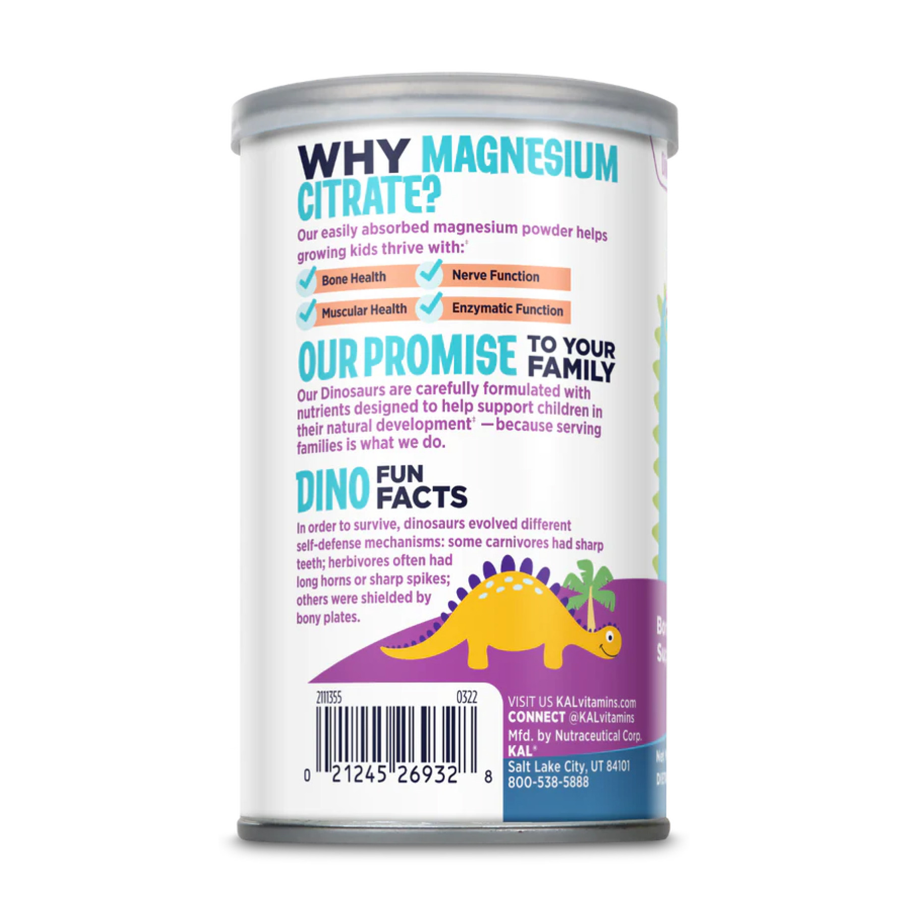 Порошок KAL Magnesium Powder 200mg - 4oz Unflavored 2023-10-2155