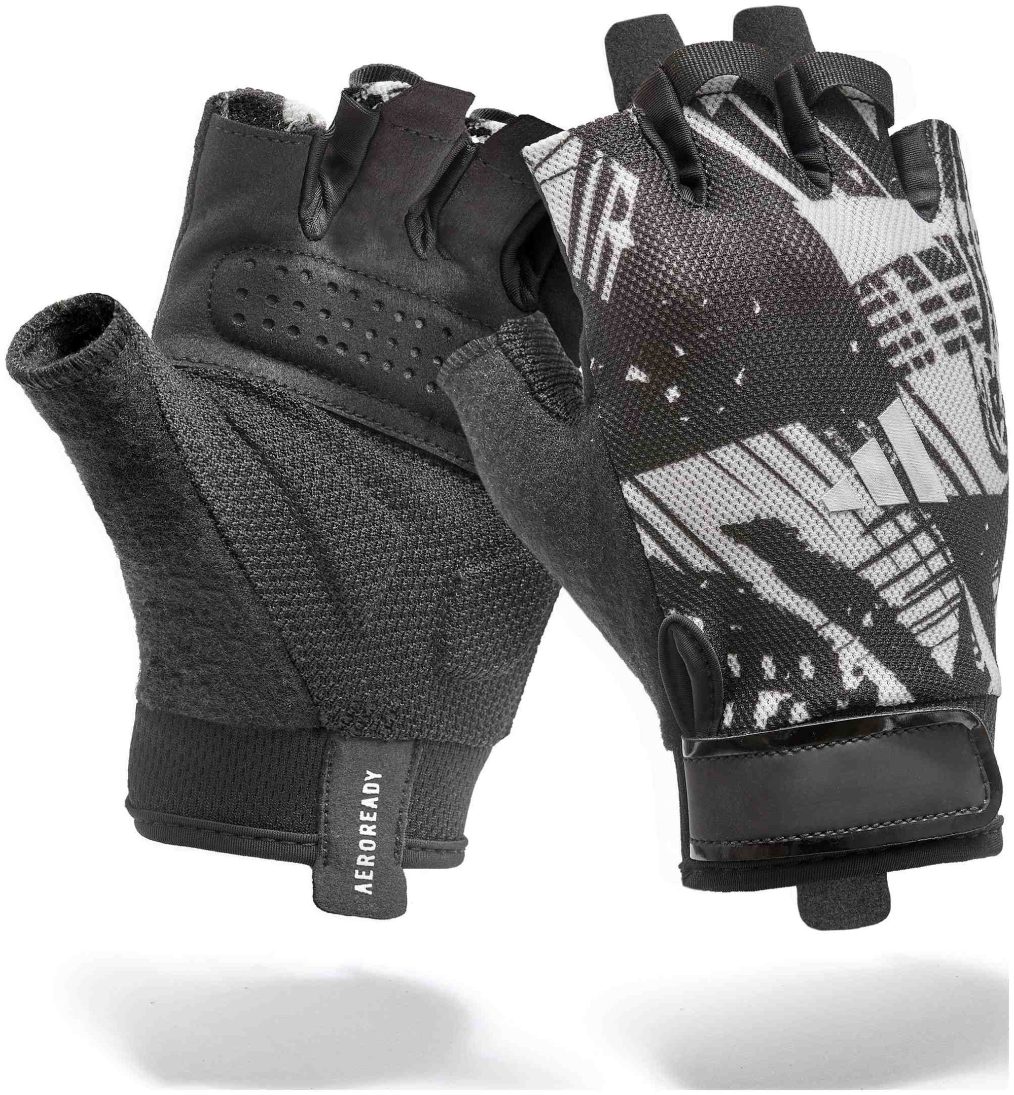 Рукавиці для тренінгу Adidas Essential Training Gloves чорний, сірий Уні S ADGB-15001AB