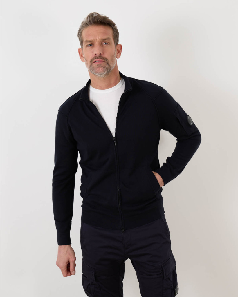 Кофта C.P. Company Knitted Pullover Zip Total Eclipse 16CMKN166A 004037A