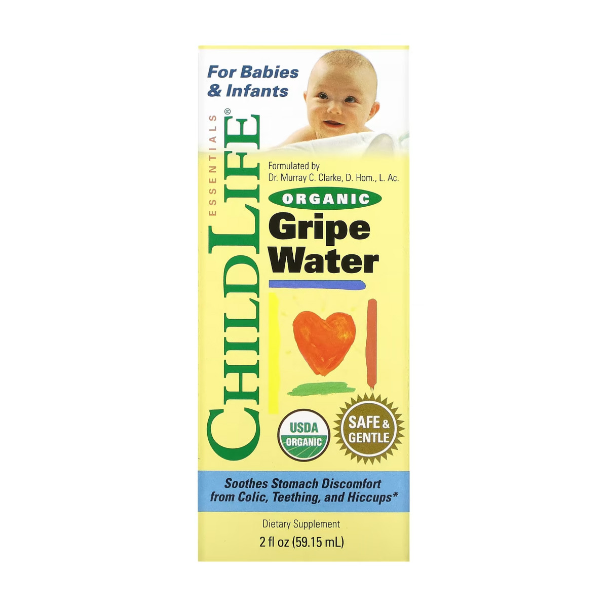 Рідина ChildLife Essentials Organic Gripe Water - 59 ml 2023-10-3716