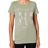 Футболка ONLKITA LIFE FEATHER S/S T-SHIRT CS JRS 15248950-Shadow ONLY M Фісташковий 15248950-SHADOW-PRINT:DRE