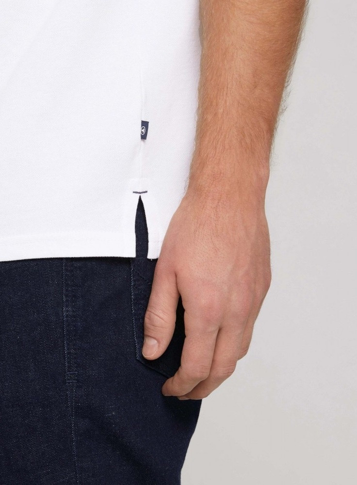 Поло basic polo with chest embro 1030625XX1020000 Tom Tailor XL Білий 1030625XX1020000