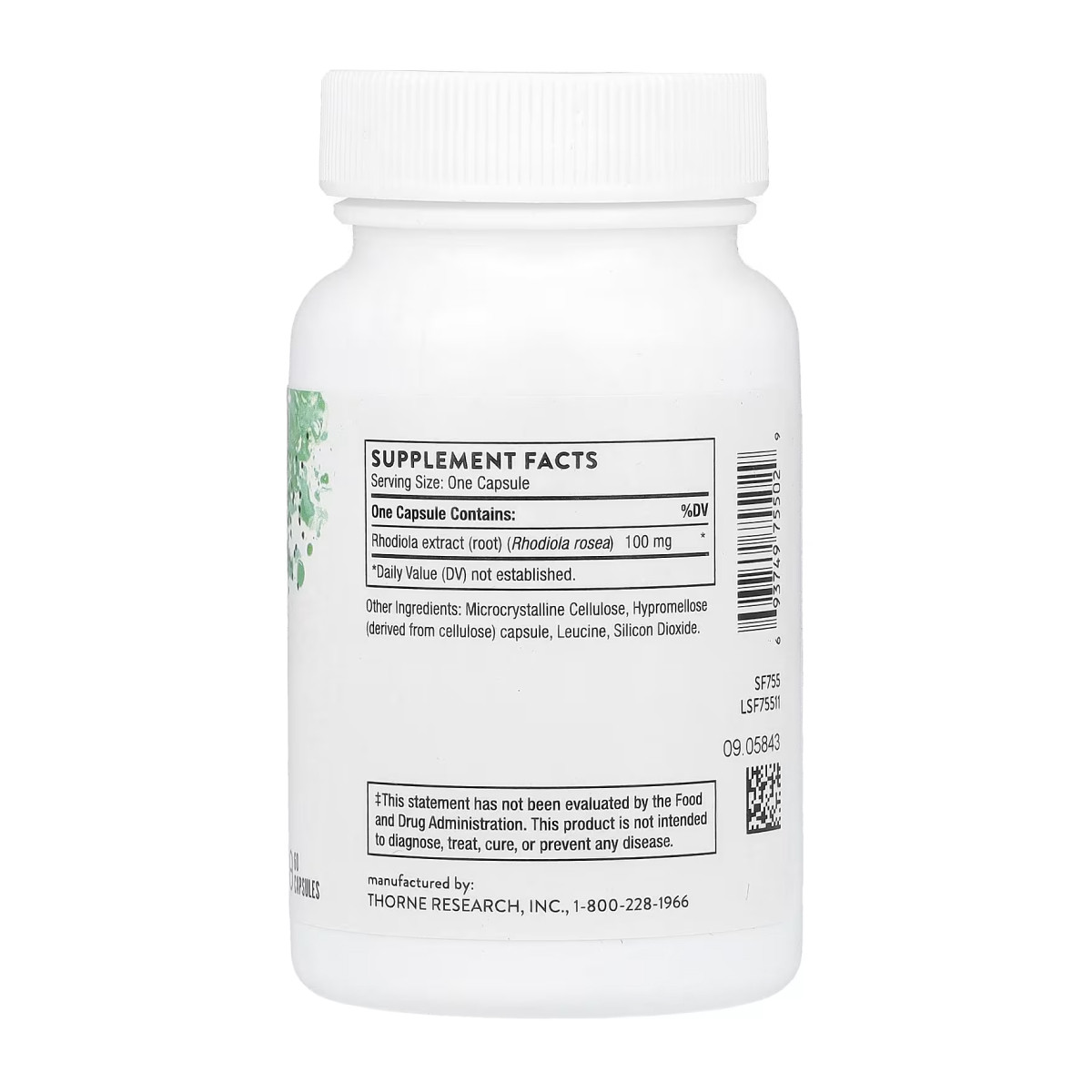 Капсули Thorne Rhodiola - 60 caps 2023-10-3605