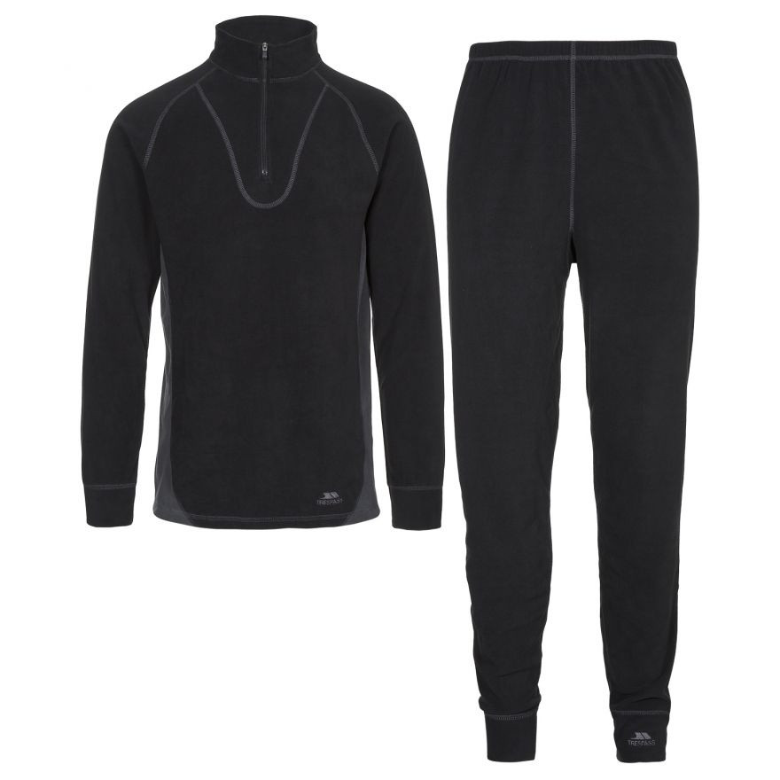 Термобілизна набір THRILLER - UNISEX M/FLEECE BASE LAYER UABLSEF20001-Black Trespass XXS Чорний UABLSEF20001-Black