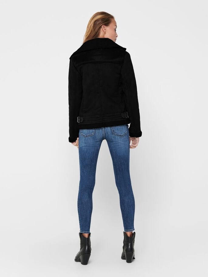 Куртка ONLDIANA BONDED AVIATOR JACKET CC OTW 15205618-Black ONLY L Чорний 15205618-Black
