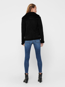 Куртка ONLDIANA BONDED AVIATOR JACKET CC OTW 15205618-Black ONLY L Чорний 15205618-BLACK