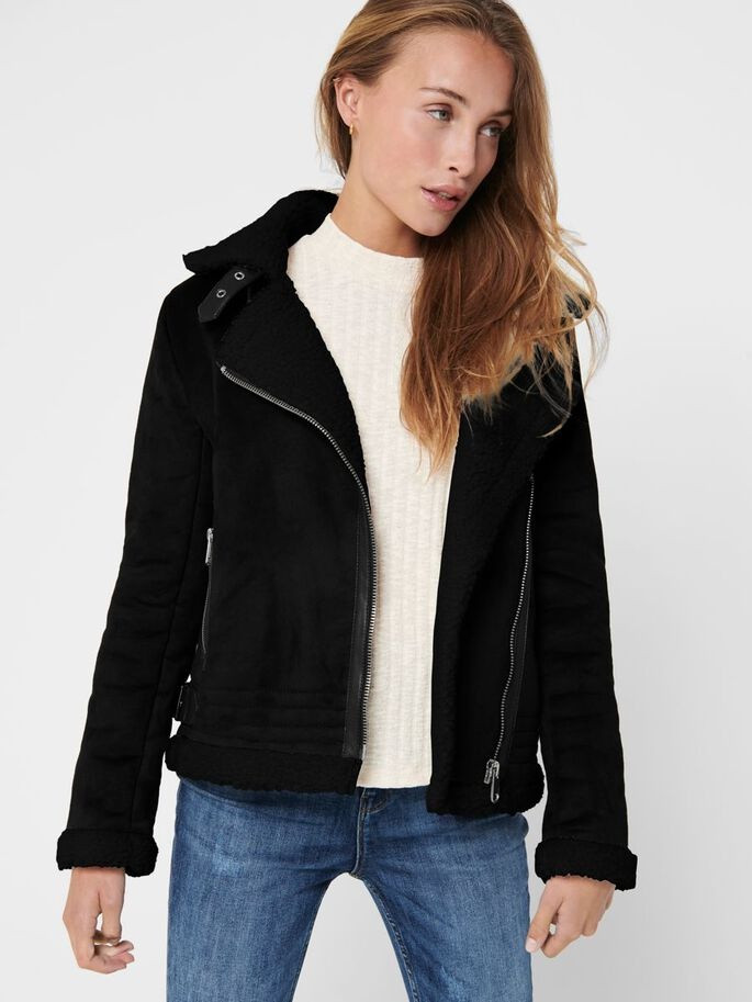 Куртка ONLDIANA BONDED AVIATOR JACKET CC OTW 15205618-Black ONLY L Чорний 15205618-Black