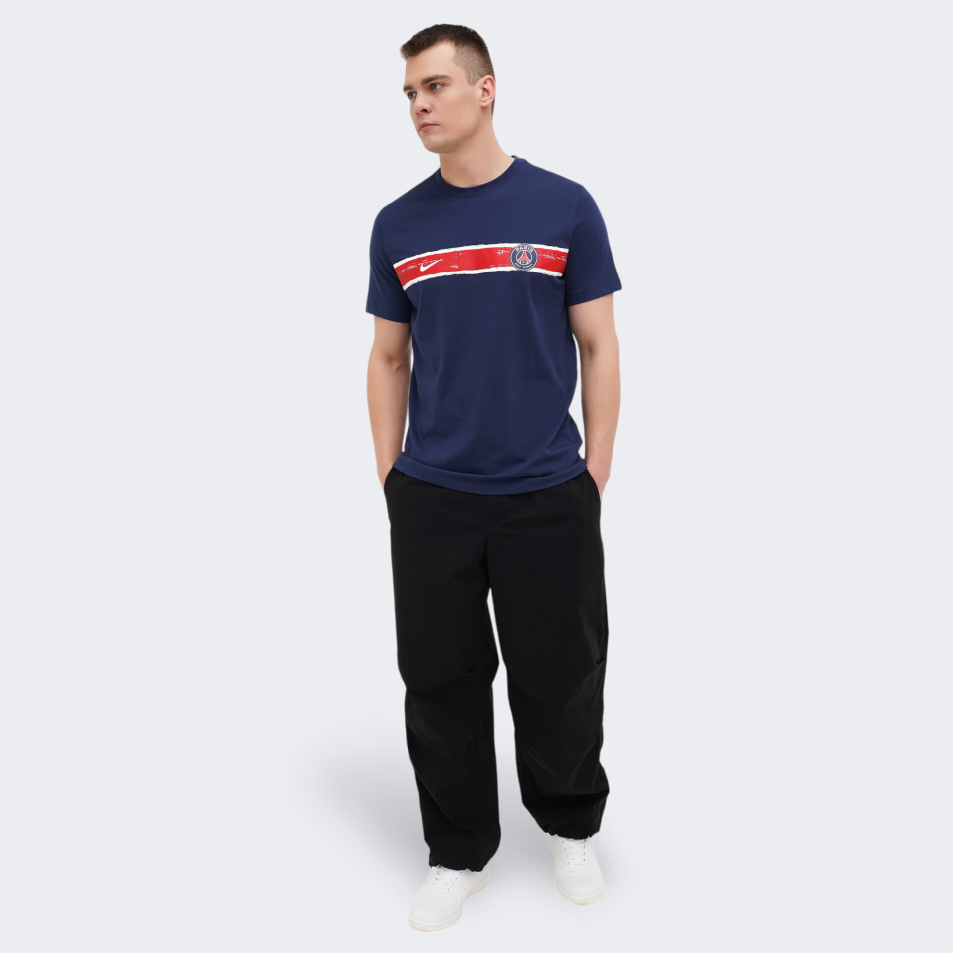 Футболка чоловіча Nike Psg Prm Essntl Blue HQ0775-410