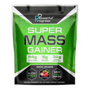 Рідина Super Mass Gainer - 4000g Strawberry 100-29-3095081-20