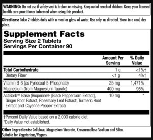 Таблетки Magnesium Taurate - 90 tabs 2022-10-1010